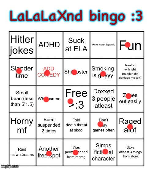 Not tat evill | image tagged in lalalaxnd bingo | made w/ Imgflip meme maker