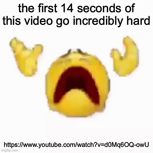 :nooo: | the first 14 seconds of this video go incredibly hard; https://www.youtube.com/watch?v=d0Mq6OQ-owU | image tagged in nooo | made w/ Imgflip meme maker