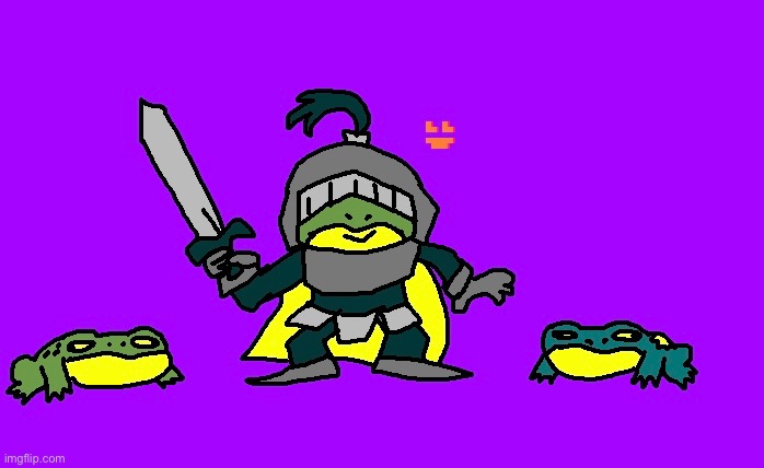 Frog knight, one of the few frogs worthy of this title… | image tagged in drawing,frog,frogs,froggy | made w/ Imgflip meme maker