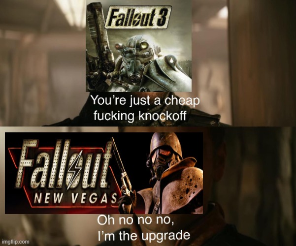 Summary Fallout Fanbase | image tagged in soldier boy and homelander | made w/ Imgflip meme maker