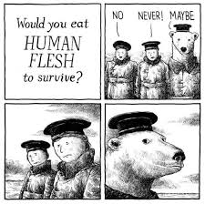 Would you eat human flesh to survive? Blank Meme Template
