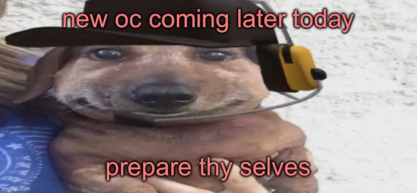 honestly i use this template more because the dog’s cute rather than the tf2 reference | new oc coming later today; prepare thy selves | image tagged in chucklenuts | made w/ Imgflip meme maker