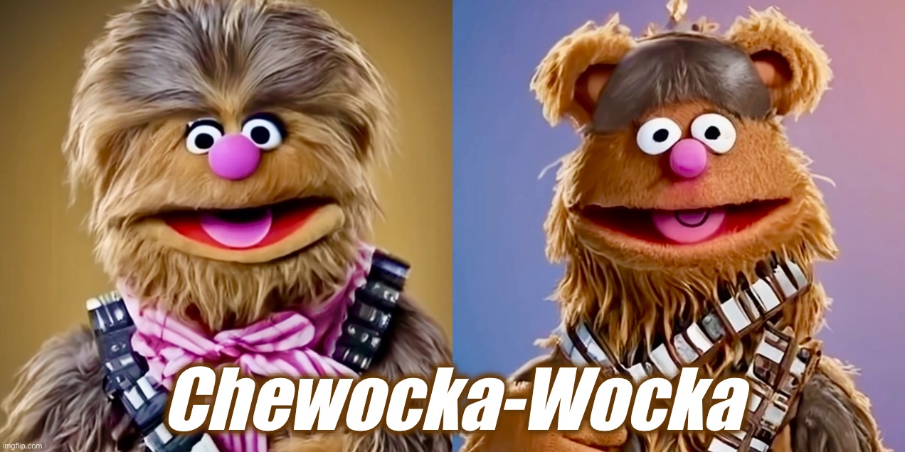 They can tear the arms off a Gonzo | Chewocka-Wocka | image tagged in fozzie bear,memes,chewbacca,star wars,the muppets,multiverse | made w/ Imgflip meme maker