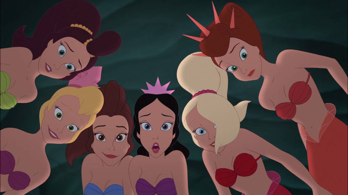 ariel's sisters Blank Meme Template