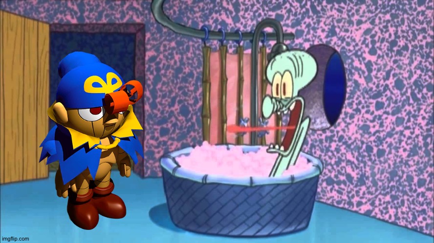 Geno drops by Squidward's house | image tagged in who dropped by squidward's house | made w/ Imgflip meme maker