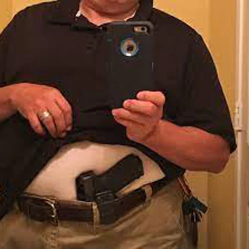 fat man concealed carry hand gun JPP CCW Blank Meme Template