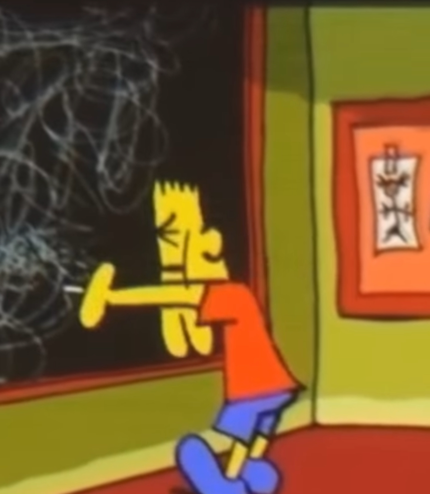 Bootleg Bart Simpson Blank Meme Template