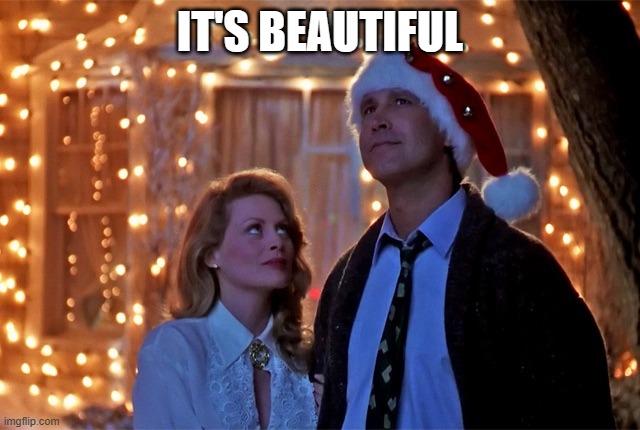 Christmas Vacation | IT'S BEAUTIFUL | image tagged in christmas vacation | made w/ Imgflip meme maker