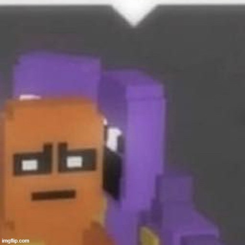 High Quality Purple Guy speech bubble Blank Meme Template