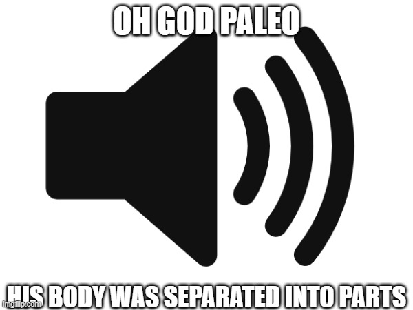 Blook is fallen apart.mp3 | OH GOD PALEO; HIS BODY WAS SEPARATED INTO PARTS | made w/ Imgflip meme maker
