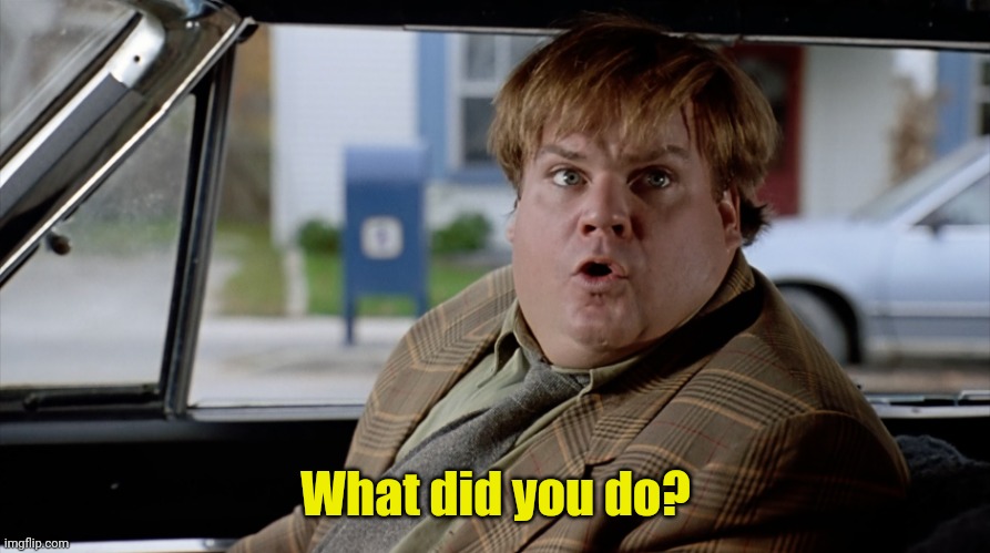 What did you do? | What did you do? | image tagged in what did you do | made w/ Imgflip meme maker