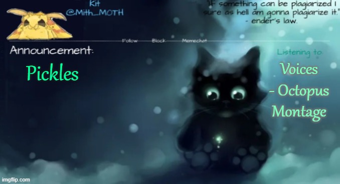 first word to come to mind | Voices - Octopus Montage; Pickles | made w/ Imgflip meme maker