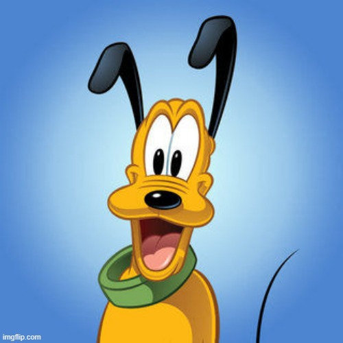 Just the other best non-talking character of all time. Walt Disney's Pluto! born in a time when Disney was not woke of course. | image tagged in disney,cartoon,wholesome,memes,classic,nostalgia | made w/ Imgflip meme maker
