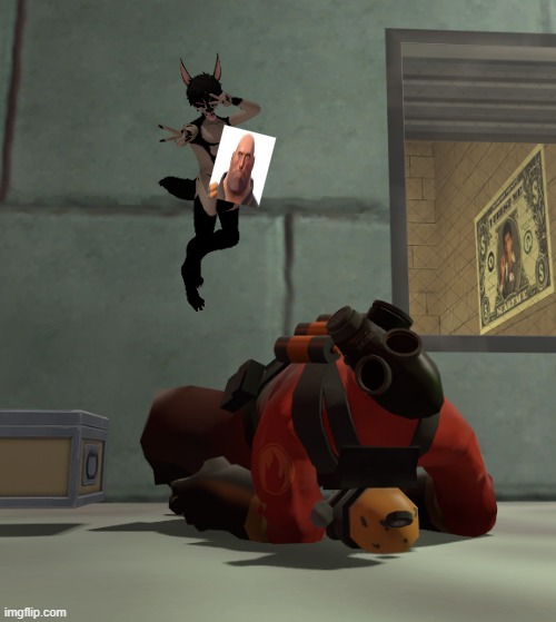 i think he died from cringe | image tagged in tf2 | made w/ Imgflip meme maker