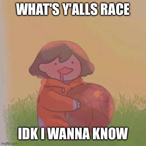 def won't call you a slur (I'm native american) | WHAT'S Y'ALLS RACE; IDK I WANNA KNOW | image tagged in kel | made w/ Imgflip meme maker