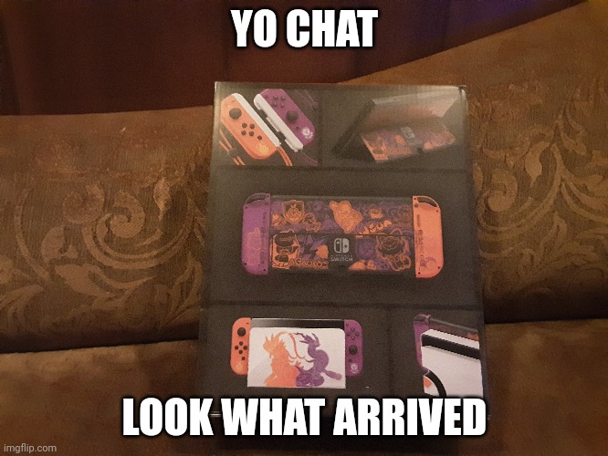 :) | YO CHAT; LOOK WHAT ARRIVED | made w/ Imgflip meme maker