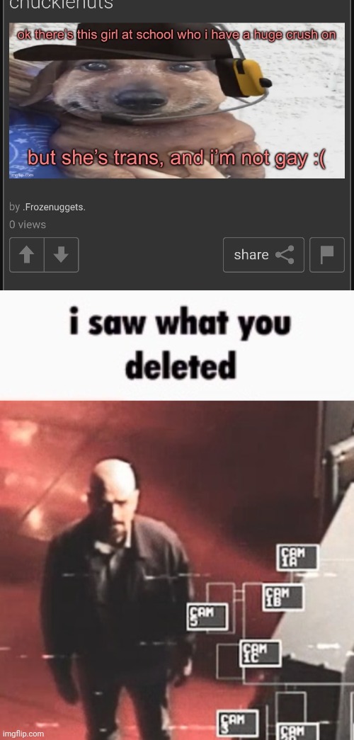 image tagged in i saw what you deleted | made w/ Imgflip meme maker