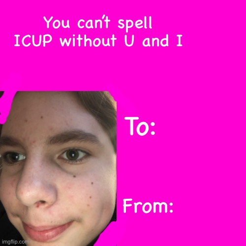 Arden’s valentimes day card Blank Meme Template