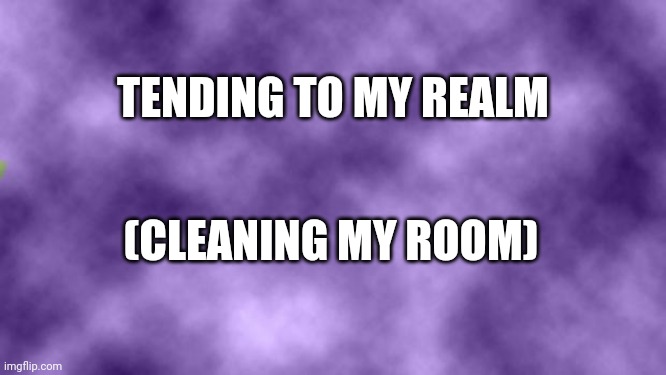 I Must Tend to my Realm | TENDING TO MY REALM; (CLEANING MY ROOM) | image tagged in wizard,bedroom,cleaning | made w/ Imgflip meme maker