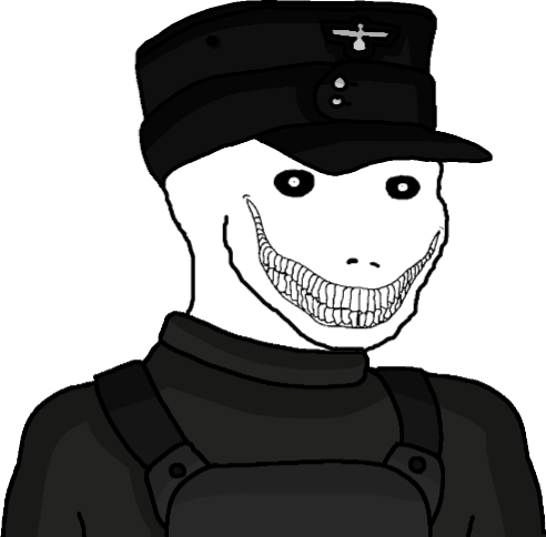 High Quality Wojak Anti-Fandom Panzer Comander Blank Meme Template