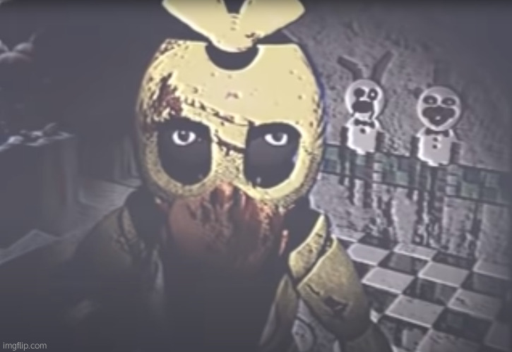 I'm taking withered chica | image tagged in withered chica staring | made w/ Imgflip meme maker