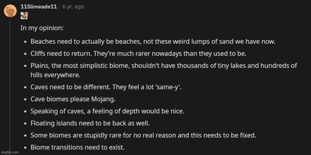 mojang listened | made w/ Imgflip meme maker