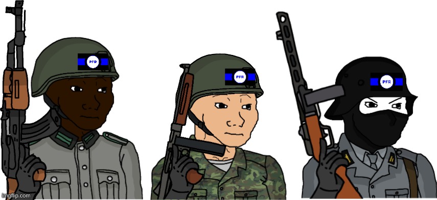 3 types of PFR Soldier | made w/ Imgflip meme maker