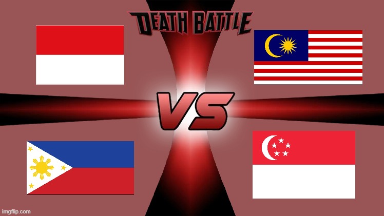 Southeast Asia Battle Royale | image tagged in death battle 4 way,asian | made w/ Imgflip meme maker