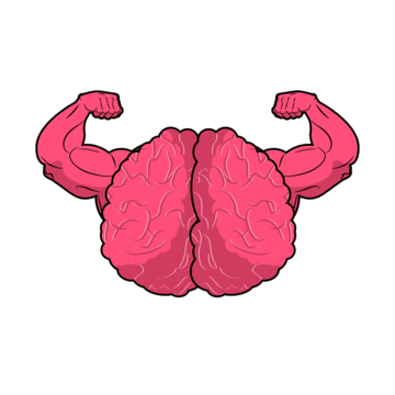 High Quality Flexing Brain Blank Meme Template