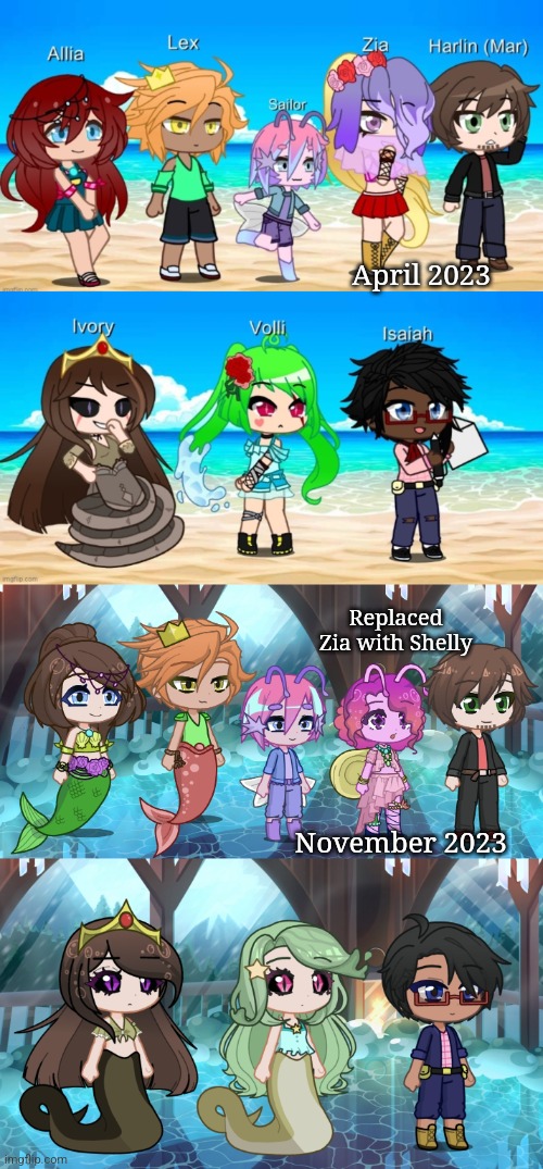 Big Upgrades | April 2023; Replaced Zia with Shelly; November 2023 | made w/ Imgflip meme maker