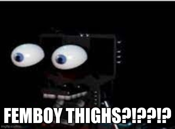 PERSONALITY?!?!?!?!?! | FEMBOY THIGHS?!??!? | image tagged in personality | made w/ Imgflip meme maker