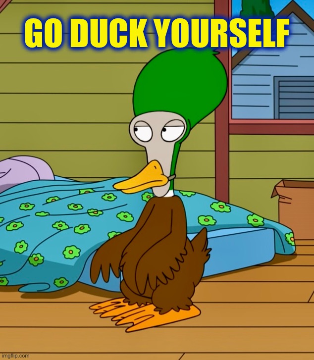 What the duck is that? | GO DUCK YOURSELF | image tagged in autocorrect,memes,uncle roger,duck,cosplay fail,obviously | made w/ Imgflip meme maker