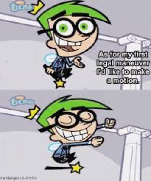 Cosmo is NOT a Good Lawyer | image tagged in the fairly oddparents | made w/ Imgflip meme maker