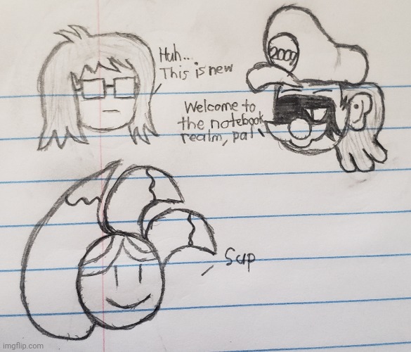 Goofy ahh doodle in class: Another soul has entered this realm! (Ft. Fcfun) | image tagged in school,class,drawing | made w/ Imgflip meme maker