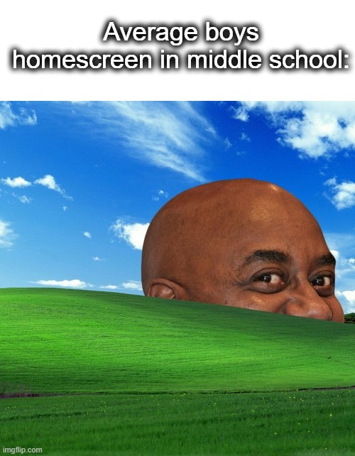 This used to be mine | Average boys homescreen in middle school: | made w/ Imgflip meme maker