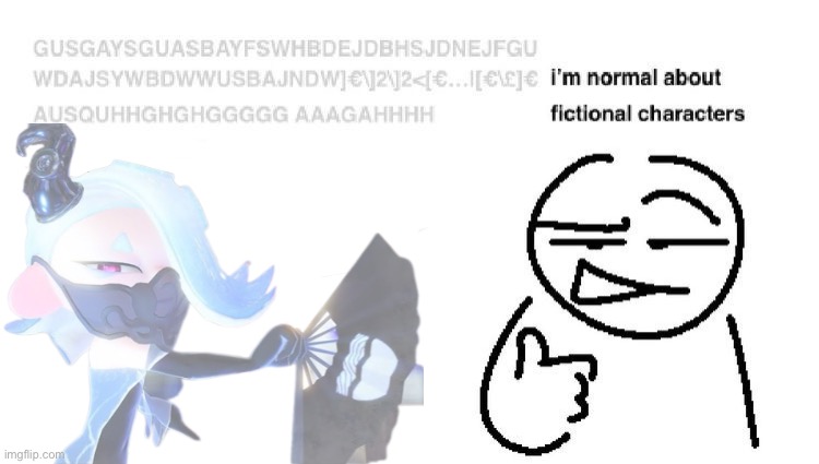 Why is she so cuteeeeeeee | image tagged in i'm normal about fictional characters | made w/ Imgflip meme maker