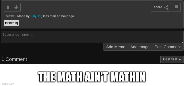 um... | THE MATH AIN'T MATHIN | image tagged in memes,maths | made w/ Imgflip meme maker