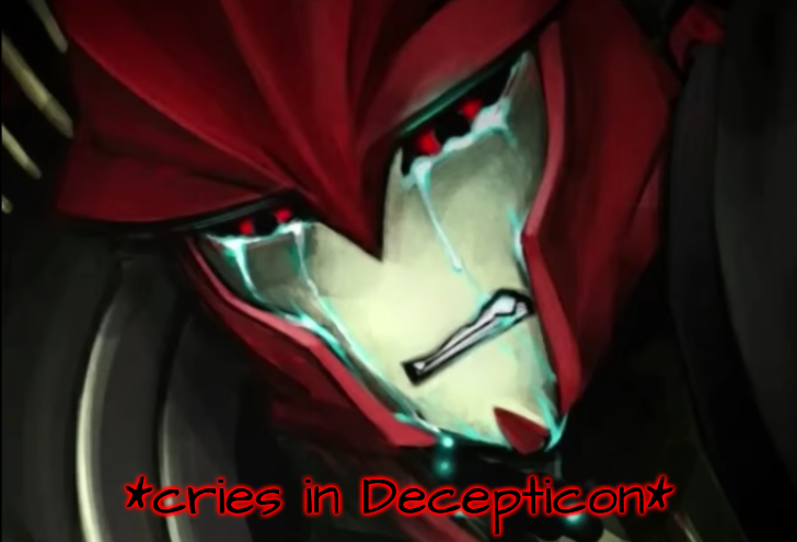 Knockout Cries In Decepticon Blank Meme Template