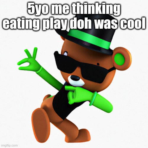 memories | 5yo me thinking eating play doh was cool | image tagged in memories,ai generated | made w/ Imgflip meme maker