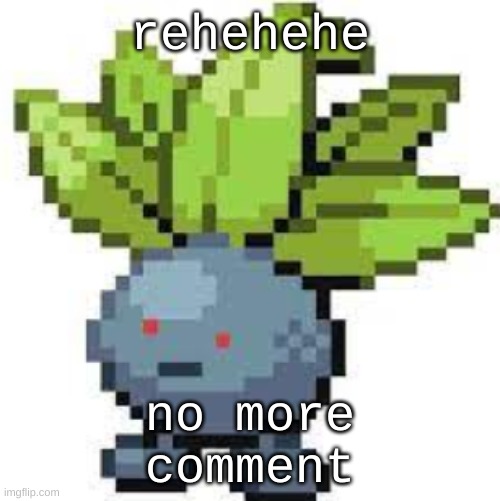 noot noot | rehehehe; no more comment | image tagged in oddish straight face | made w/ Imgflip meme maker
