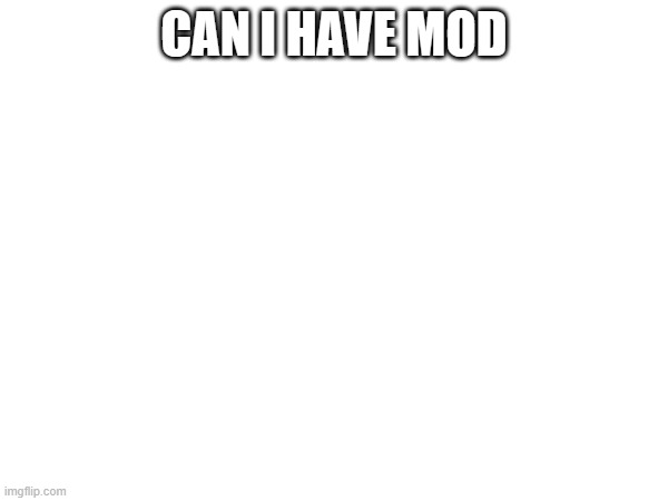 Can i have mod | CAN I HAVE MOD | made w/ Imgflip meme maker