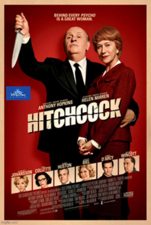 disneycember: hitchcock (2012) | image tagged in disneycember,searchlight pictures,biopic,nostalgia critic,alfred hitchcock | made w/ Imgflip meme maker