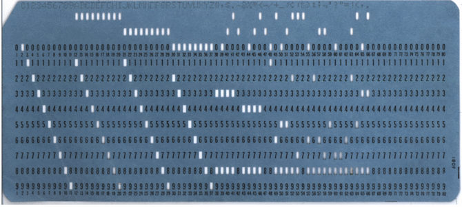 High Quality Punchcard Blank Meme Template