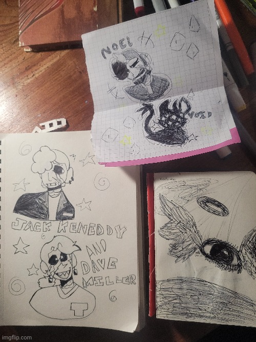 Doodles from school today | image tagged in dsaf,idk,i used a cheap pen i foujd on the floor help | made w/ Imgflip meme maker