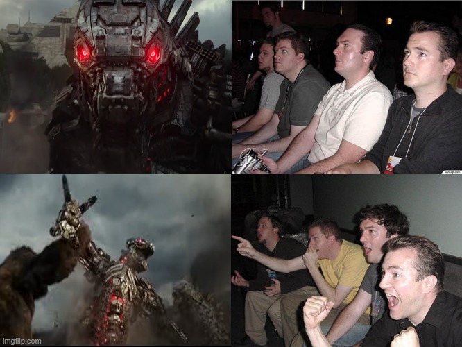 Reaction Guys | image tagged in reaction guys,godzilla vs kong,godzilla,kong,monsterverse,legendary | made w/ Imgflip meme maker