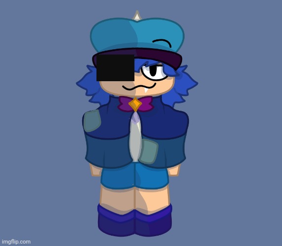 Random drawing of a roblox character.