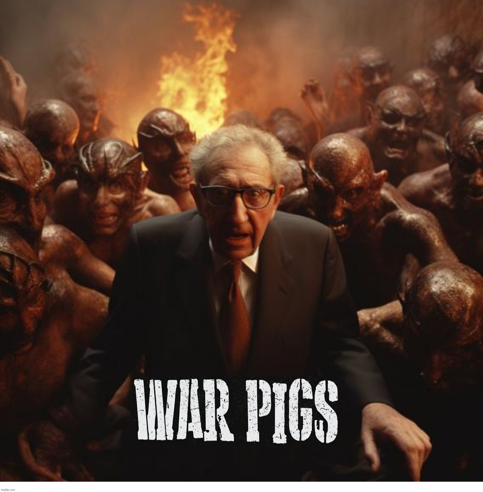 Henry Kissinger arrives in hell. | image tagged in henry kissinger,why am i in hell,what the hell happened here,war pigs,the boiler room of hell,extra-hell | made w/ Imgflip meme maker