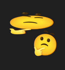 Wondering emoji Blank Meme Template