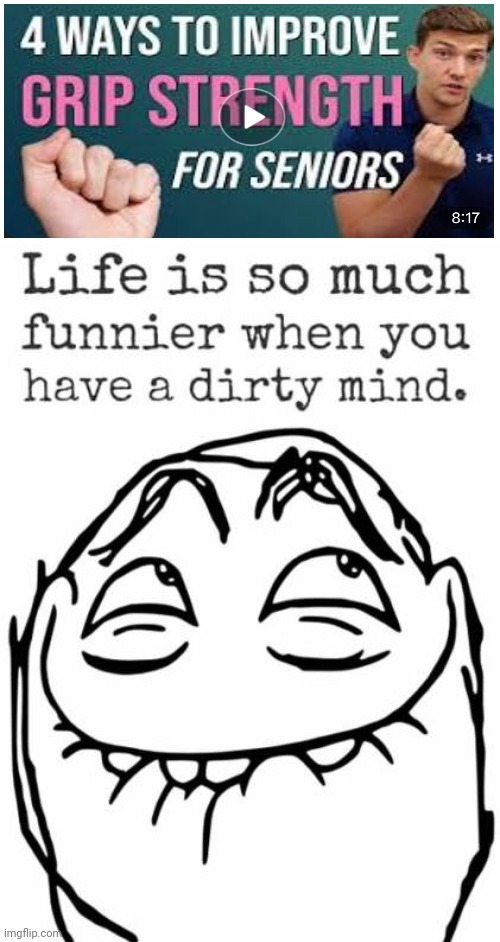 dirty mind | image tagged in dirty mind,senior,dirty joke,masturbate | made w/ Imgflip meme maker