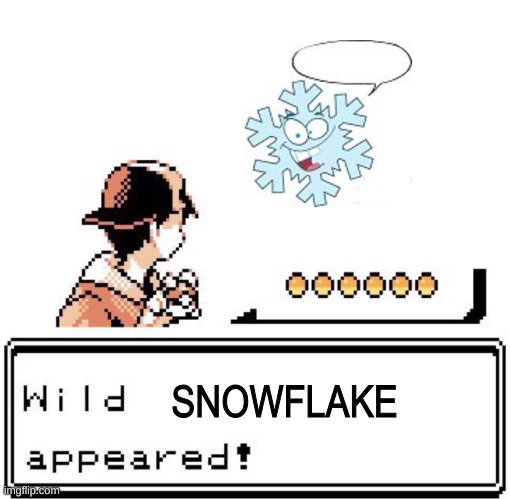 High Quality snowflake pokemon battle Blank Meme Template